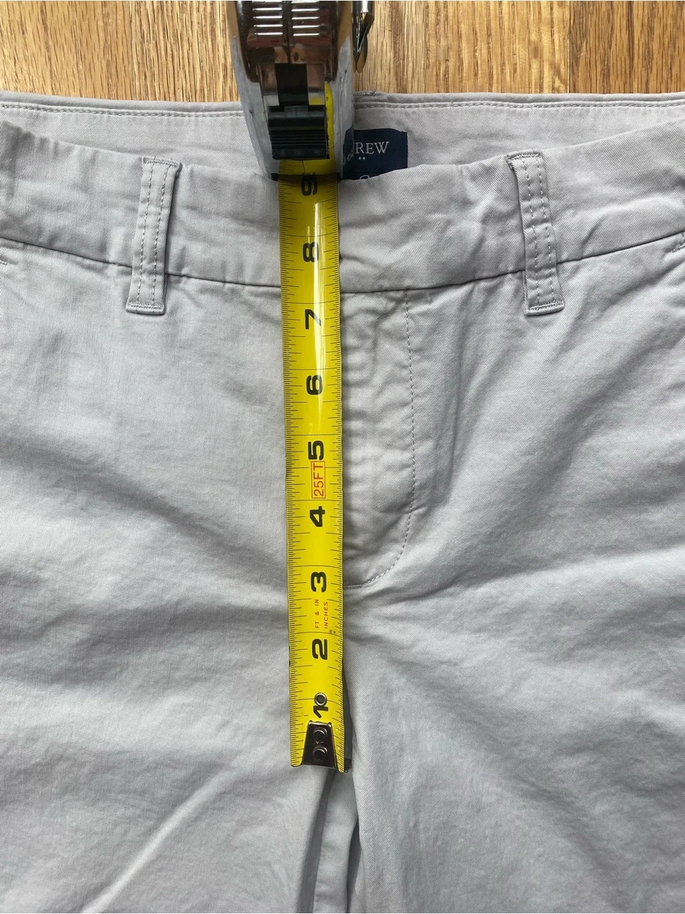 J. Crew Light Gray Chino Bermuda Shorts
